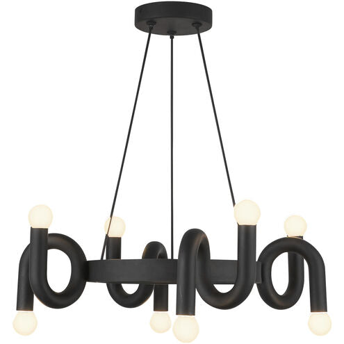 Alora Mood CH420823MB Sadie Contemporary Matte Black Mini Chandelier Light