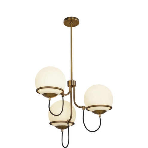 Alora Mood CH458323AGOP Alba 3 Light 22.88 inch Aged Gold Chandelier Ceiling Light