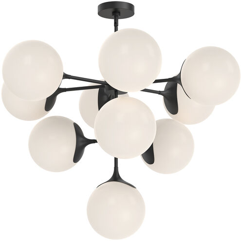 Alora Mood CH505335MBOP Nouveau 10 Light 34.88 inch Matte Black Chandelier Ceiling Light
