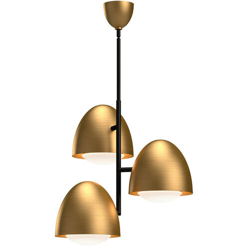 Alora Mood CH529024AGOP Kenji 3 Light 23.88 inch Aged Gold Chandelier Ceiling Light
