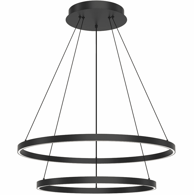 スーパーコピー 激安 - ブランドコピー代引き高品質専門店 Kuzco Lighting PD87136-BK-UNV-010 Cerchio LED 35.38 inch マスカラ・マスカラ下地