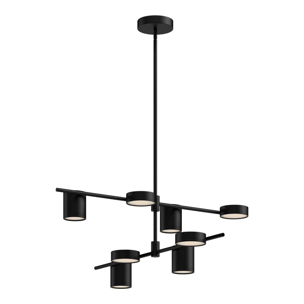 Kuzco Lighting CH96840-BK-UNV Jayden 40-in LED Chandeliers Black Finish