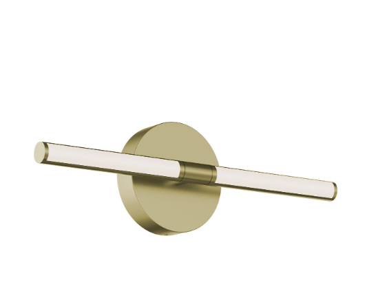 AFX Lighting CHIV1703LAJUDLB Chicago 17 Inch LED Vanity Wall Light,120-277V, Watt 20W,Selectable 5CCT 2700K/3000K/3500K/4000K/5000K , Light Antique Brass Finish