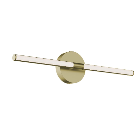 AFX Lighting CHIV2403LAJUDLB Chicago 24 Inch LED Vanity Wall Light,120-277V, Watt 30W,Selectable 5CCT 2700K/3000K/3500K/4000K/5000K , Light Antique Brass Finish