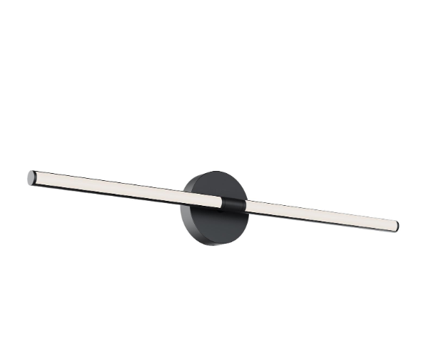 AFX Lighting CHIV3203LAJUDBK Chicago 32 Inch LED Vanity Wall Light,120-277V, Watt 40W,Selectable 5CCT 2700K/3000K/3500K/4000K/5000K , Black Finish