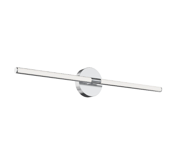 AFX Lighting CHIV3203LAJUDPC Chicago 32 Inch LED Vanity Wall Light,120-277V, Watt 40W,Selectable 5CCT 2700K/3000K/3500K/4000K/5000K , Polished Nickel Finish
