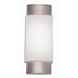 AFX Lighting CHS061407LAJUDSN Charlotte 14 Inch Tall LED Wall Sconce In Satin Nickel With White Linen Shade