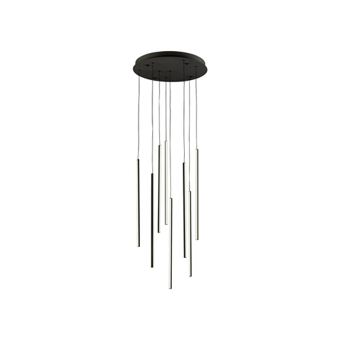 Kuzco Lighting MP14919-BK-UNV-010 Chute LED 19 inch Multi-Pendant Ceiling Light Black Finish