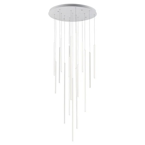 Kuzco Lighting MP14960-BK-UNV-010 Chute Motion 60 Inch Multi Pendant Ceiling Light White Finish