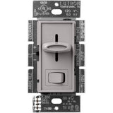 Lutron SCL-153P-GR Skylark LED + Dimmer W/On Off Switch for Dimmable LED & Incandescent Bulbs, 150-Watt/Single-Pole or 3-Way, Gray Finish