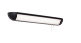 AFX Lighting CLMB48LAJENBK Clairemont 48" Led Overbed Light In Black With White Glass Diffuser