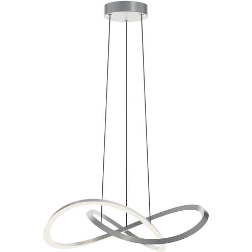 AFX Lighting CLSP24LAJUDSN Celeste 24" LED Pendant, Wattage 31W, Multi-Color Temperature, Voltage 120-277V, Satin Nickel