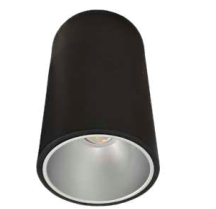 Westgate CMC12L-MCTP-D-BK 20″ Round Architectural Ceiling & Suspended Cylinder – Selectable Wattage & CCT, Black Finish