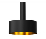 Westgate CMC2-PS14-BG-KIT Architectural Ceiling Cylinders, CMC2 14" Pan Shade, Black/Gold Finish