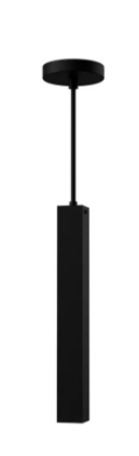 Westgate CMCS2L-MCT-DT-BK LED 2" Square Architectural Ceiling Pendant Cylinder Light, 6W, MCTP 3000K/4000K/5000K, Black Finish