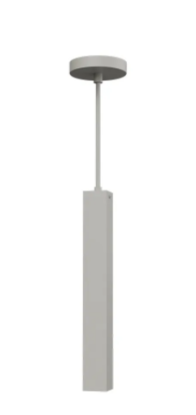 Westgate CMCS2XL-MCT-DT-WH LED 2" Square Architectural Ceiling Pendant Cylinder Light , 20W, MCTP 3000K/4000K/5000K, White Finish