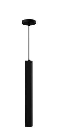 Westgate CMCS2XXL-MCT-DT-BK LED 2" Square Architectural Ceiling Pendant Cylinder Light, 20W, MCTP 3000K/4000K/5000K, Black Finish