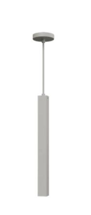 Westgate CMCS2XXL-MCT-DT-WH LED 2" Square Architectural Ceiling Pendant Cylinder Light, 20W, MCTP 3000K/4000K/5000K, White Finish