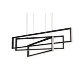 AFX Lighting COLP39L30D1BK Cole LED 39 inch Black Linear Pendant Ceiling Light