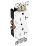 Orbit CR20-W 20A Commer. Duplex Receptacle S/G White