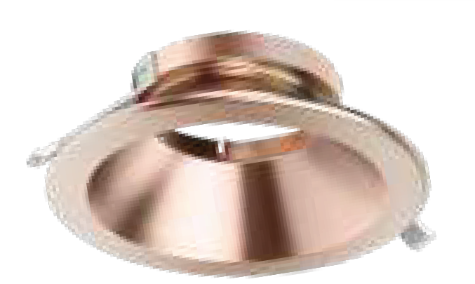 Westgate CRLC-TRM-10-RG 10 Inches LED Commercial Recessed Light, Round Trim open, Rose Gold and White Ring