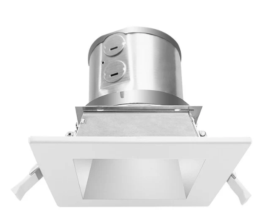 Westgate CRLC4-60W-MCTP-S-D-WH 4 Inch LED Square Recessed Light Wattage/CCT Selectable 40W/50W/60W 3000K/3500K/4000K 120-277V