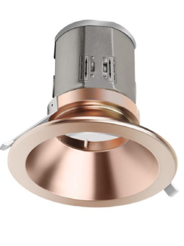 Westgate CRLC6-40W-MCTP-D-RG 6 Inch LED Commercial Recessed Light Wattage/CCT Selectable 27W/34W/40W 3000K/3500K/4000K 120-277V 80 CRI Rose Gold Finish