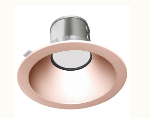 Westgate CRLC8-60W-MCTP-D-RG 8 Inch LED Commercial Recessed Light Wattage/CCT Selectable 40W/50W/60W 3000K/3500K/4000K 120-277V 80 CRI 0-10V Dimming Rose Gold Finish