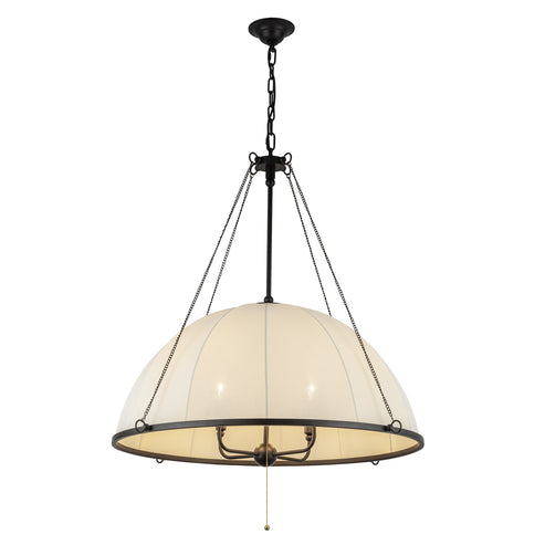 Alora Mood CH661433MB Crosby 4 Light 33 inch Matte Black Chandelier Ceiling Light