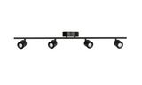 AFX Lighting CRRF4450L30BK Core 4 Light 120 Black Fixed Rail Ceiling Light