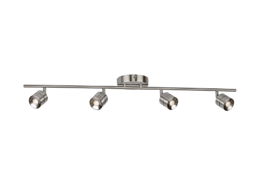 AFX Lighting CRRF4450L30SN Core 4 Light 120V Satin Nickel Fixed Rail Ceiling Light