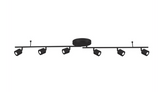 AFX Lighting CRRF6450L30BK Core 6 Light 120 Black Fixed Rail Ceiling Light