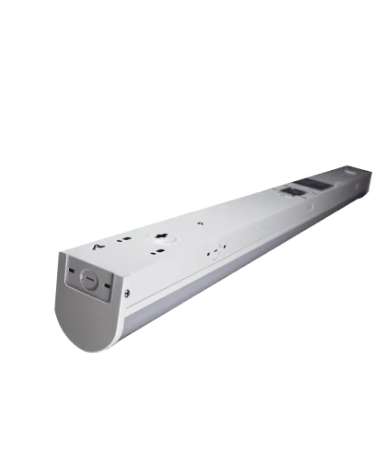 Eiko CS3-4354-3-M5-EB1 Mod Commercial LED Strip Light, 4', 35W, 4000K, 347V, Dimmable, Microwave Sensor, Emergency Battery