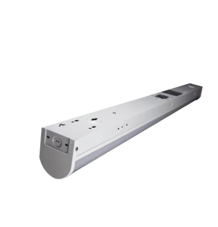 Eiko CS3-4355-3-M1-EB1 Mod Commercial LED Strip Light, 4', 35W, 5000K, 120-347V, Dimmable, PIR Sensor, 8W Emergency Battery