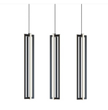 AFX Lighting CSSP24L30D1BKLNR3 3-light 36" LED Small Linear Pendant Light Black Finish