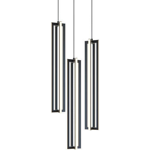 AFX Lighting CSSP24L30D1BKRND3 Cass LED 18 inch Black Pendant Ceiling Light