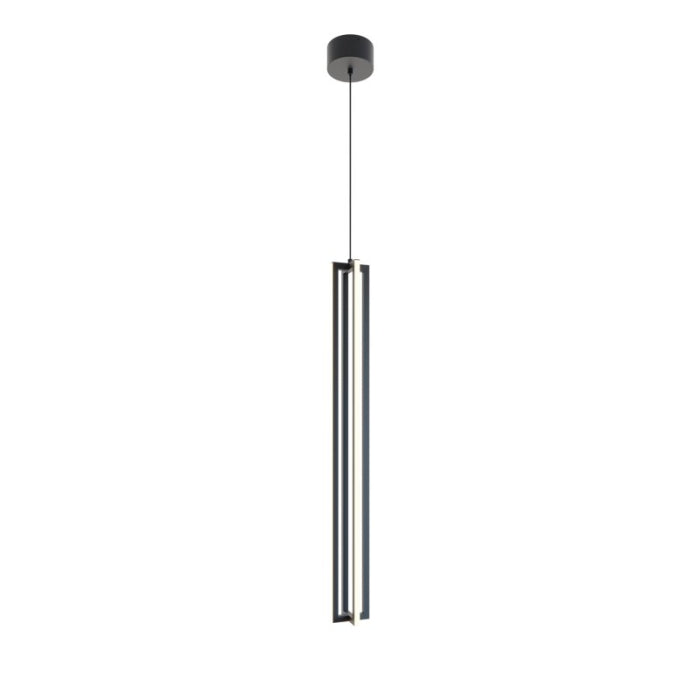 AFX Lighting CSSP36L30D1BK Cass 36" LED Pendant Light, CCT 3000K, 120V, Black Finish