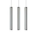 AFX Lighting CSSP36L30D1BKLNR3 Cass 3-Light Medium Linear LED Pendant Light, CCT 3000K, 120V, Black Finish