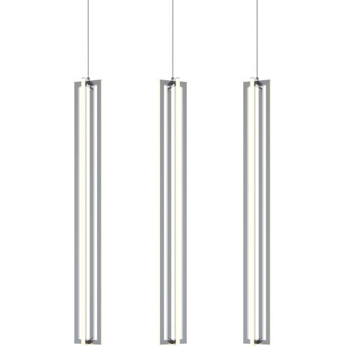 AFX Lighting CSSP36L30D1SNLNR3 Cass LED 5 inch Satin Nickel Linear Pendant Ceiling Light