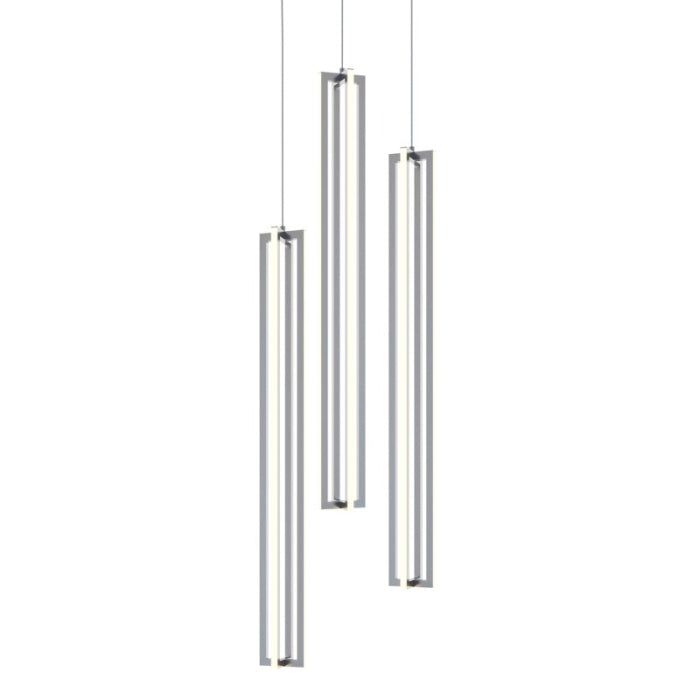 AFX Lighting CSSP36L30D1SNRND3 Cass LED 18 inch Satin Nickel Pendant Ceiling Light