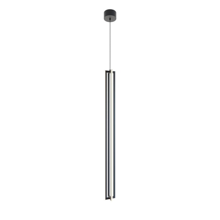 AFX Lighting CSSP48L30D1BK Cass LED 4 inch Black Pendant Ceiling Light