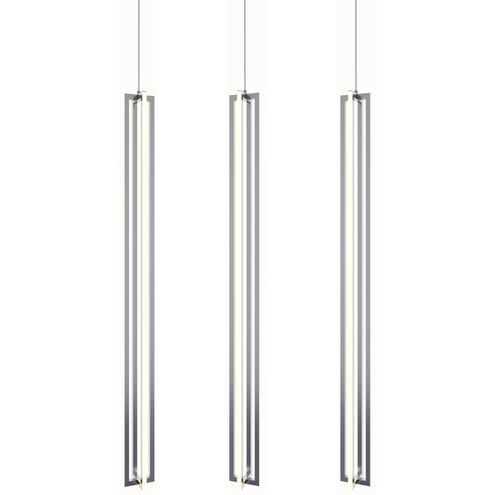 AFX Lighting CSSP48L30D1SNLNR3 Cass LED 5 inch Satin Nickel Linear Pendant Ceiling Light
