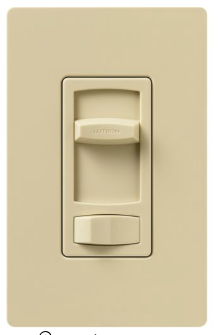 Lutron CT-103P-IV Skylark Contour Dimmer Switch, 1000W Incand./Halogen or 600VA MLV, 1 Pole/3-Way, 120V, Ivory Finish