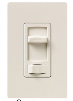 Lutron CT-103P-LA Skylark Contour Dimmer Switch, 1000W Incand./Halogen or 600VA MLV, 1 Pole/3-Way, 120V, Light Almond Finish