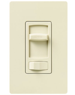 Lutron CT-103PH-AL Skylark Contour Dimmer Switch, 1000W Incand./Halogen or 600VA MLV, 1 Pole/3-Way, 120V, Almond Finish