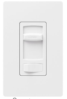 Lutron CT-103PH-WH Skylark Contour Dimmer Switch, 1000W Incand./Halogen or 600VA MLV, 1 Pole/3-Way, 120V, White Finish
