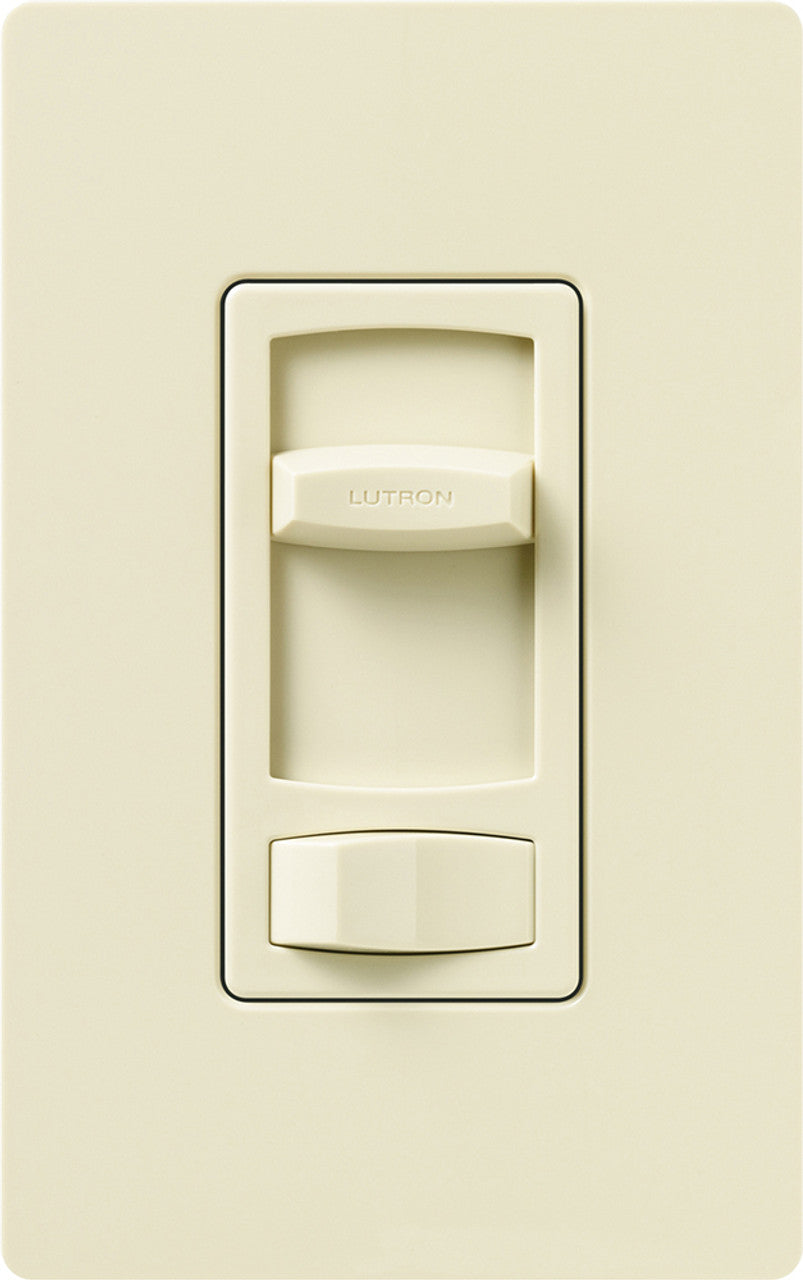 Lutron CTCL-153P-AL Skylark Contour LED + Dimmer Switch for LED & Incandescent Bulbs, 150-Watt/Single-Pole or 3-Way, Almond Finish