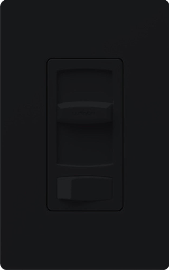 Lutron CTCL-153P-BL Skylark Contour LED + Dimmer Switch for LED & Incandescent Bulbs, 150-Watt/Single-Pole or 3-Way, Black Finish