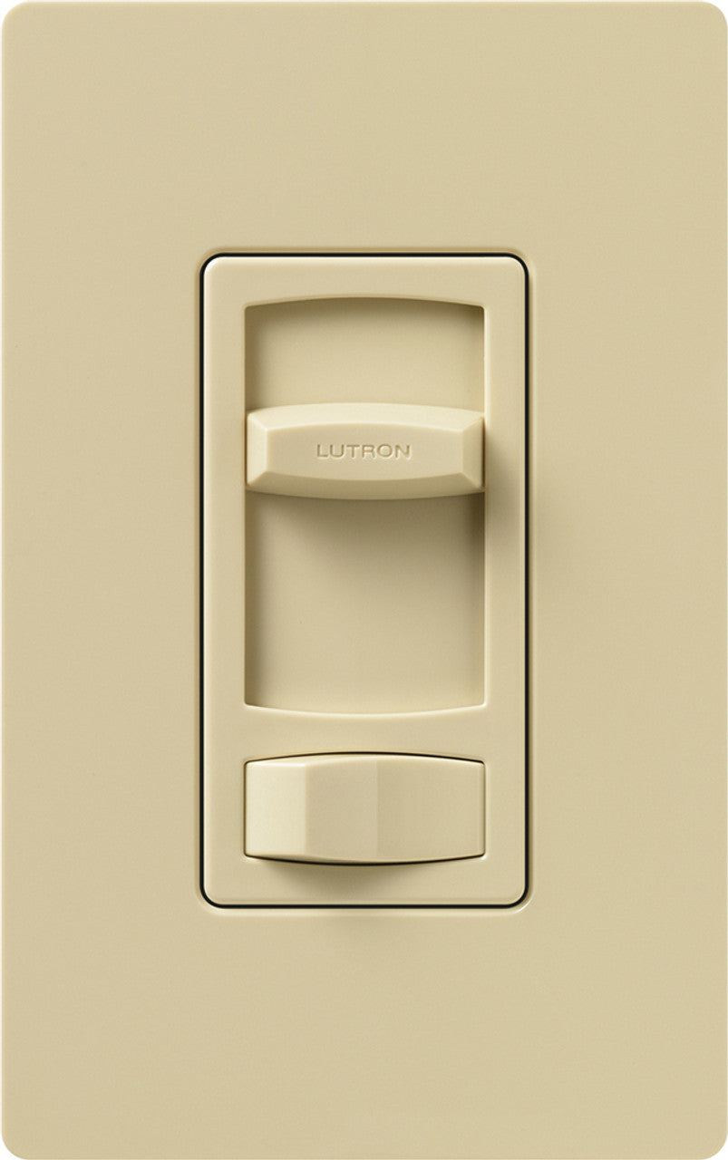 Lutron CTCL-153P-IV Skylark Contour LED + Dimmer Switch for LED & Incandescent Bulbs, 150-Watt/Single-Pole or 3-Way, Ivory Finish