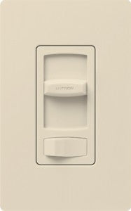Lutron CTCL-153P-LA Skylark Contour LED + Dimmer Switch for LED & Incandescent Bulbs, 150-Watt/Single-Pole or 3-Way, Light Almond Finish